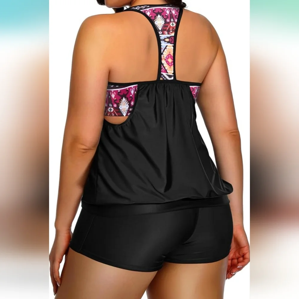 HOLIPICK 2 Piece Tankini Swimsuit